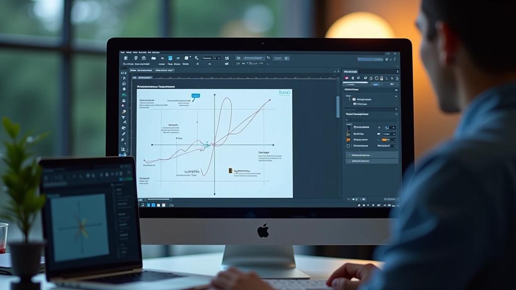 Design tool interface showing animation timeline and interaction prototyping panel with easing curves